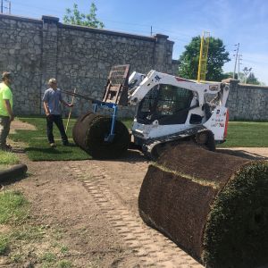 Big roll sod allows large scale projects to be completed quickly and efficiently.