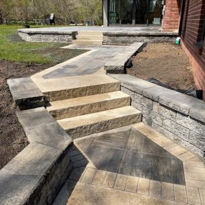 County Materials Passageways steps (vision color) installed in Wind Point, WI