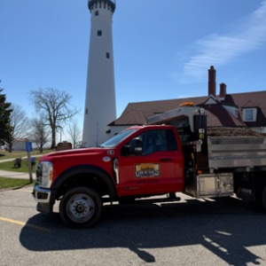 Wind Point Lighthouse update and refresh landscape beds